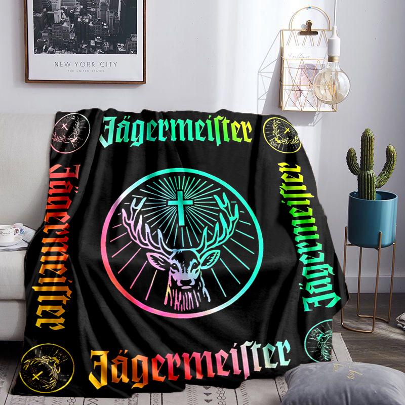 Jager-meister Spirit Drink Blanket Lightweight Flannel Bedding Blanket Perfect for Travel, Camping, Living Rooms, Offices, Sofas, Fan Christmas gift