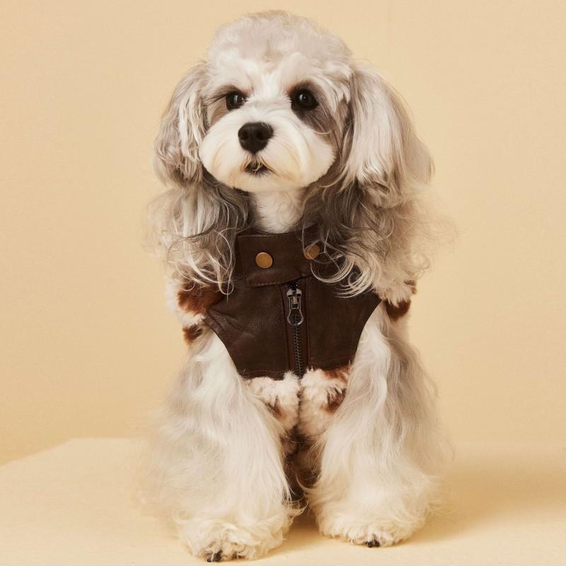 Warm Pet Vest Small Medium Dogs Winter Thickened Sleeveless Dog Clothing Schnauzer Teddy Bichon