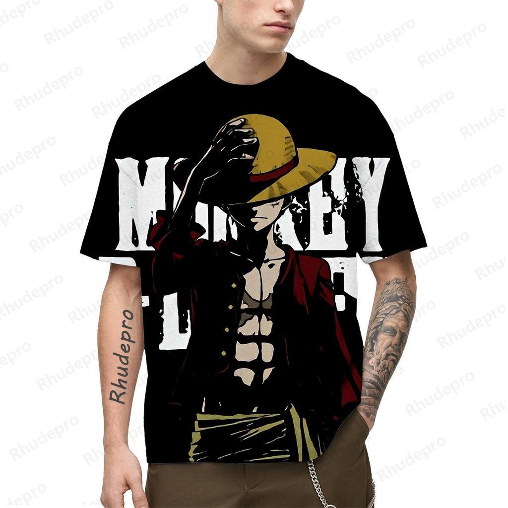 One Piece Популярная аниме-футболка 3d Япония Харадзюку аниме мужская с коротким рукавом косплей Луффи рубашка с принтом футболка мужская одежда топ