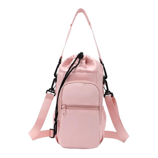 Сумка-чехол на плечо для термобутылки с регулируемым ремнем и завязкой. Сумка-чехол для бутылки для походов, спортзала, путешествий. Множество карманов. Чехол-сумка для бутылки, телефона, ключей.