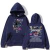 Худи с принтом Rapper Chris Brown Breezy Bowl XX Tour Харадзюку Модное Мужское с Длинным Рукавом Оверсайз Популярное Худи Стритвир