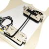 Musiclily Pro SE Предварительно распаянный пикгард с хамбакером Alnico 5 и мини-тумблером для электрогитары Strat, 3-слойный, кремовый ST-HH-OMHA,