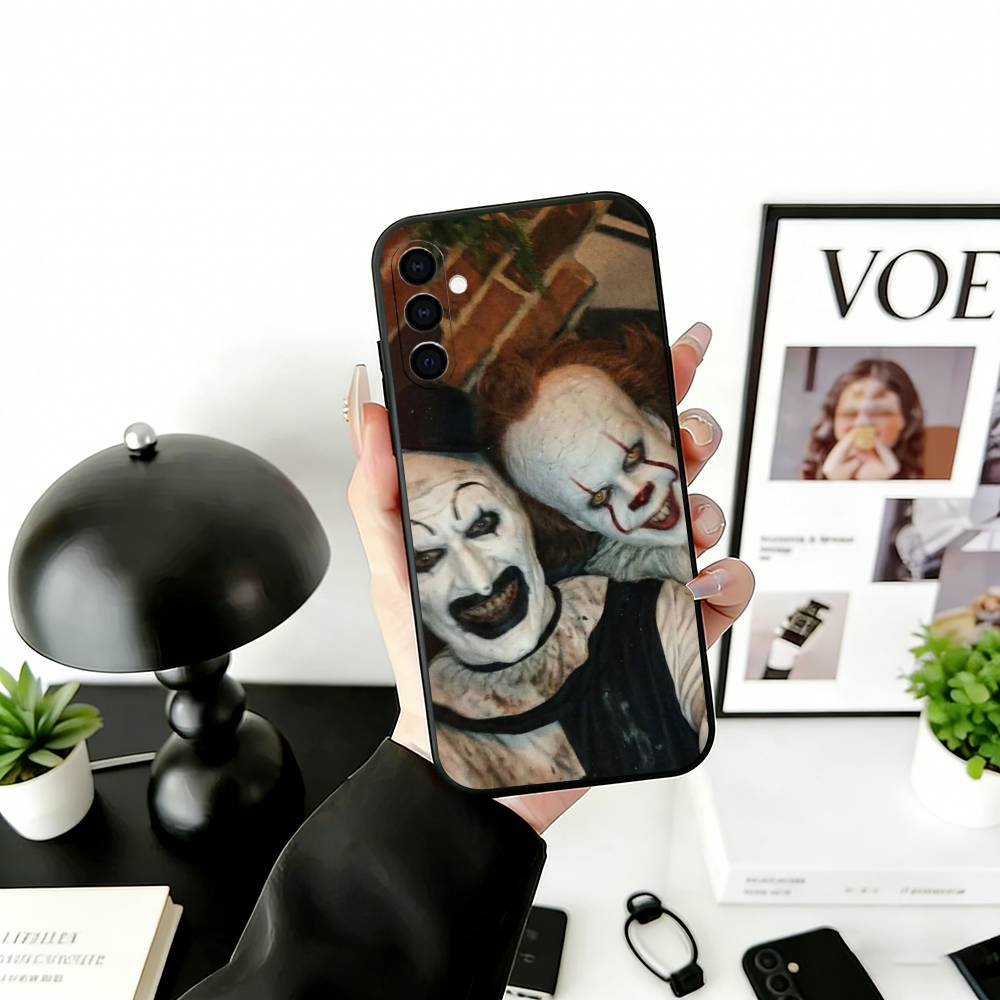 Чехол для телефона T-Terrifier H-Horror C-Clown для Samsung Galaxy A73, A72, A71, A70, A53, A52, A51, Мягкий силиконовый черный чехол