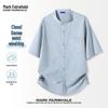 Mark Fairwhale Мужская свободная футболка-henley с коротким рукавом