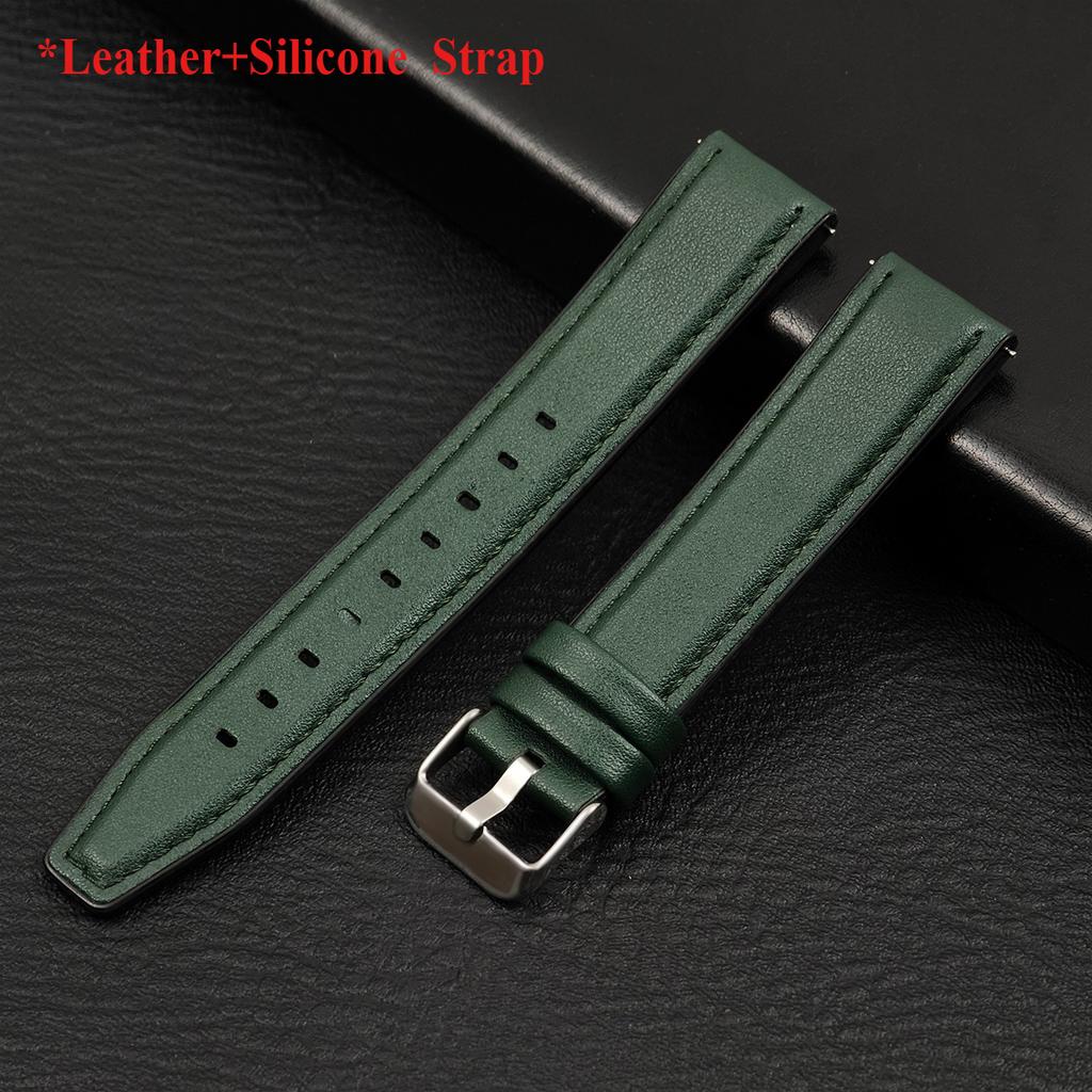 Кожаный ремешок 20мм 22мм для Samsung Galaxy Watch 7 6 5 4 40 44мм ремешок для Gear винтажный браслет для Xiaomi Redmi Watch 5 Lite/Active