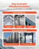 VEVOR Double Reflective Insulation Roll, Perforated Woven Fabric Radiant Barrier, 0.15mm 38.1 m x 1.22 m