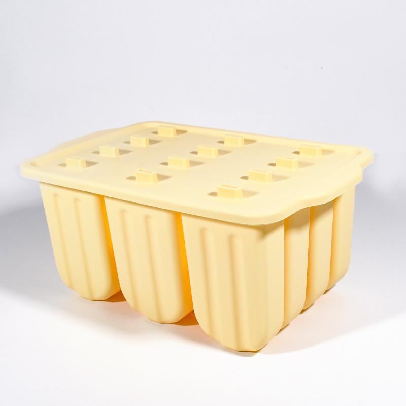 Silicone Ice Pop Molds 12 Cavity With Lid For Homemade Frozen Treats