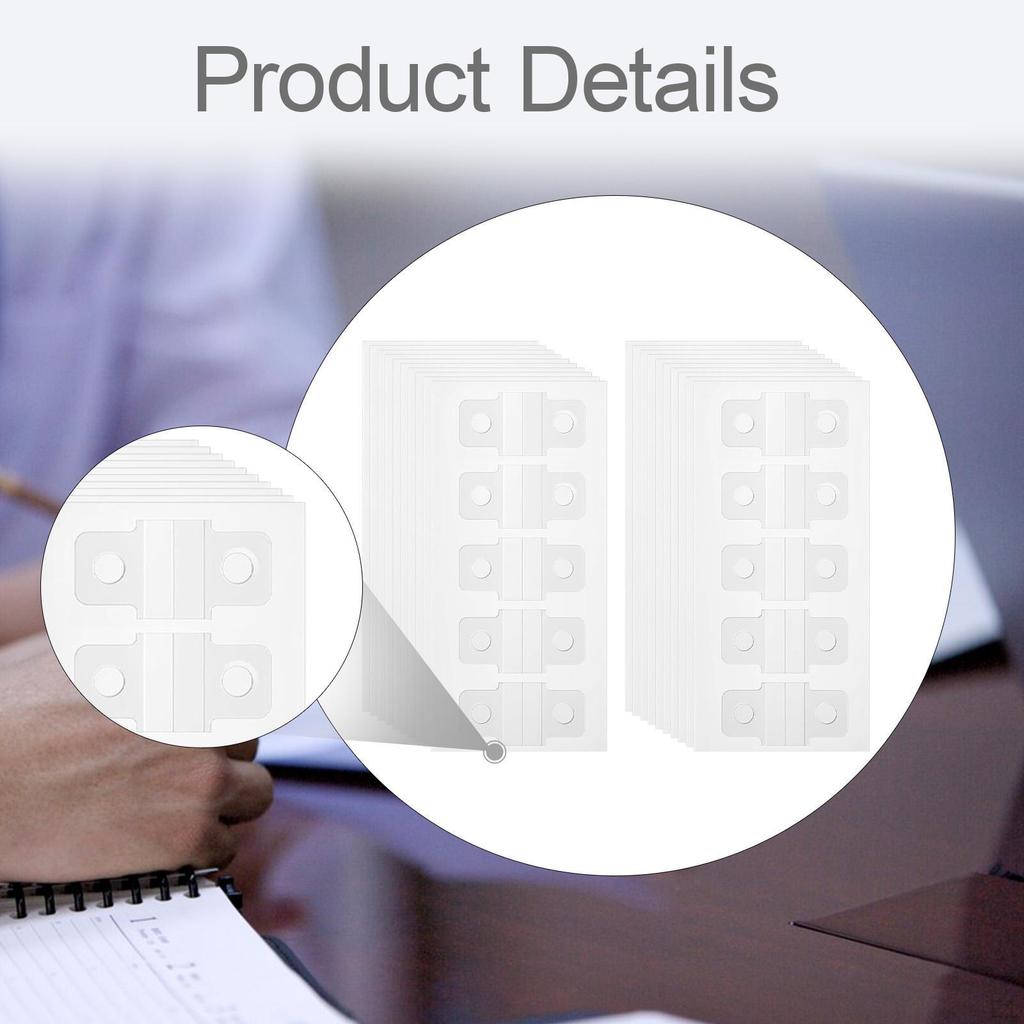 20 Pieces Binder Stickers Hole Reinforcement Tabs Versatile Office Supplies Hang Tags for Planners