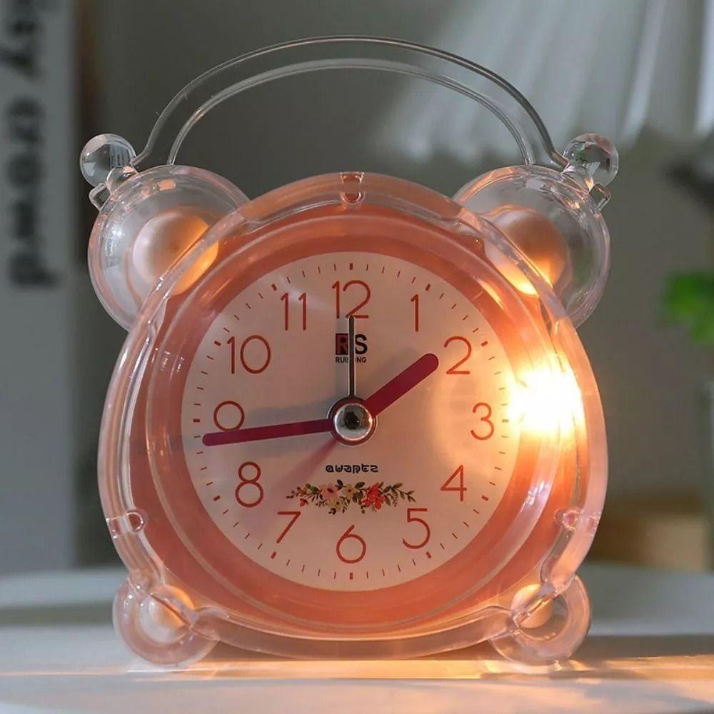 Silent Luminous Alarm Clock Cute Snooze Wake Up Clocks New No Ticking Time Clocks