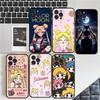 Чехол для телефона S-Sailors Anime Moon для iPhone 17 16 15 14 13 12 Mini 11 Pro Plus Мягкий силиконовый чехол