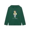 Худи Polo с принтом медведя, с длинным рукавом, детские худи, зеленый 323952591-001