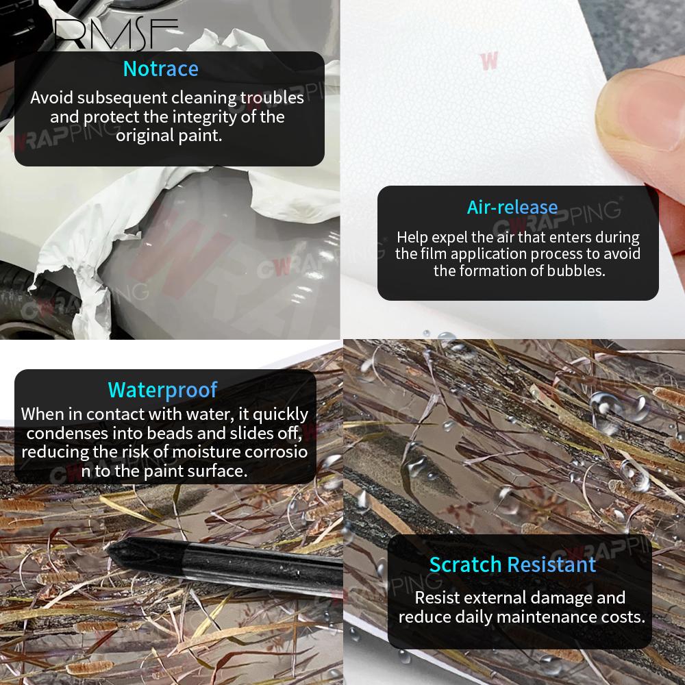 Виниловая пленка для автомобиля без пузырьков для бака, внедорожников, наружных украшений, камуфляжная, водонепроницаемая, деревья, трава, покрытие кузова