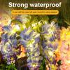 2X Solar Pathway Lights Artificial Wisteria Flowers Solar Light Outdoor Garden Lighting, LED Garden Solar Lights For Yard/Patio/Landscape/Walkway Path