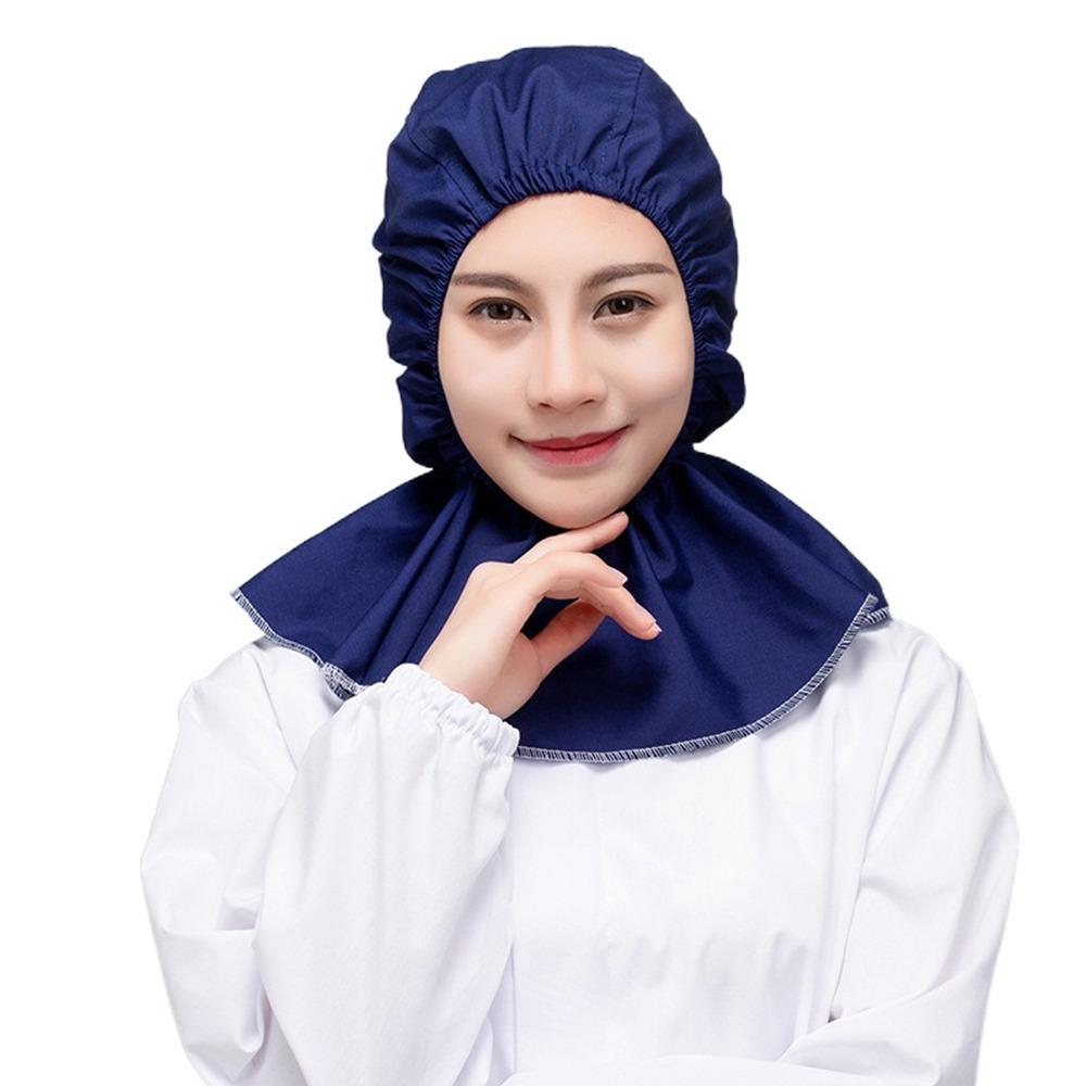 Breathable Dust-free Shawl Hat Solid Color Work Hat New Labor Protection Hat  Workshop