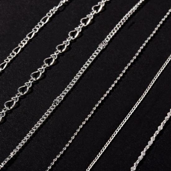 Nail Chain Multi-purpose DIY Glittery 3D Manicure DIY Metal Chain Charms for Girl