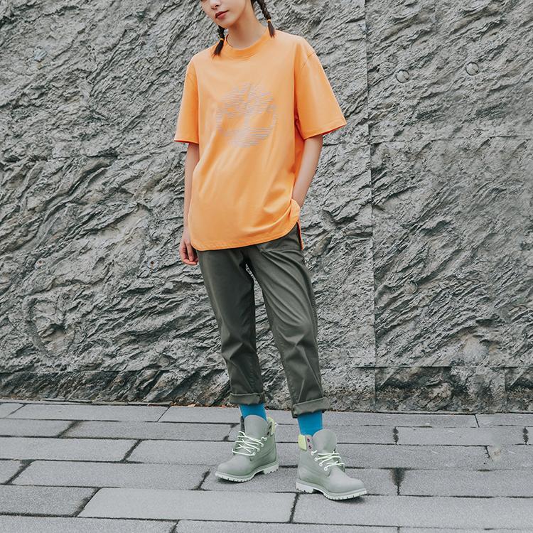 Timberland 6 Inch Outdoor Casual Short Martin Boots Wide Version Women Boots Gray A2HWUW