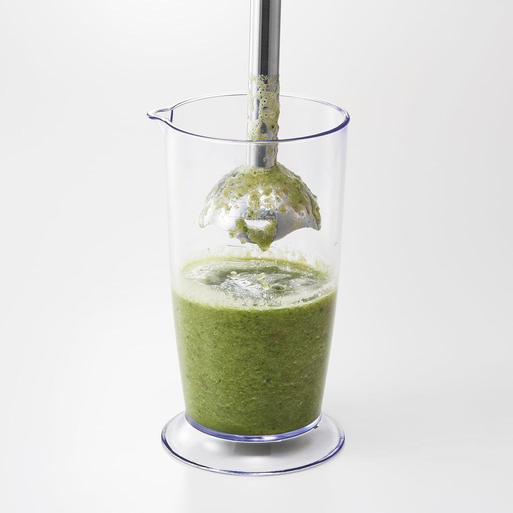 Hand Blender Blender Whisk Chopper Attachment Type Mix Chop Crush Whip From preparation to finishing with this one [Toffy] K-HBD1 K-HBD1 (Panna White)