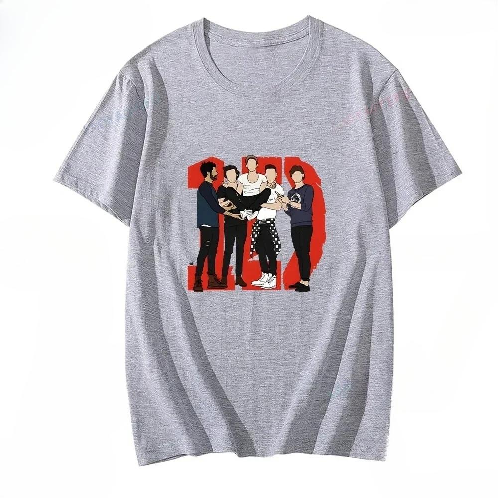 Унисекс футболка с принтом One Direction Хлопок Высокое качество для Весны Лета Футболка Круглый вырез Популярная Ретро Футболка Camisetas