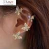 New Sparkling Zircon Butterfly Ear Cuff Clip Earrings Without Piercing For Women Wedding Party Jewelry Gifts Sweet Accessories