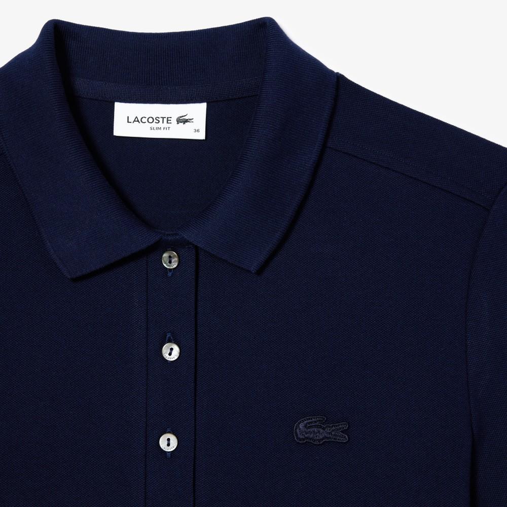 Lacoste Женская узкая мини-футболка-поло из пике PF5462-56G166