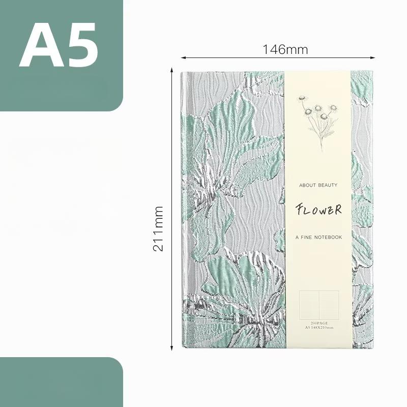 Тисненая лилия Ручная бухгалтерская книга Блокнот Campus A5 Канцелярские принадлежности Блокноты Альбом для рисования Офисные принадлежности Письменные блоки Школа
