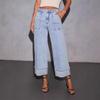 New Stretch Trousers Washed High Waist Jeans Fashion Casual Trend Versatile Wide Leg Jeans Women