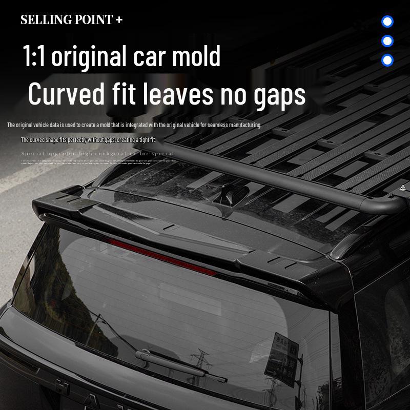 Заднее спортивное антикрыло-ветроотражатель для Great Wall Haval H5 (Без сверления, MC Модифицированный)