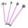 Clay Modeling Tools 4Pcs Polymer Shaping Tool Set, Sculpting Stick with Stainless Pottery Steel Ball, 4 Size DIY Fondant Ball Rods