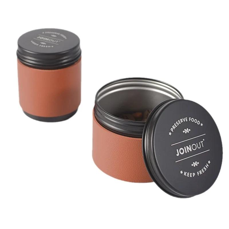 Мини Портативные Банки для Хранения Кофейных Зерен и Чая, Портативные Герметичные Контейнеры для Кофе в Порошке, Кухонный Органайзер и Контейнер для Хранения