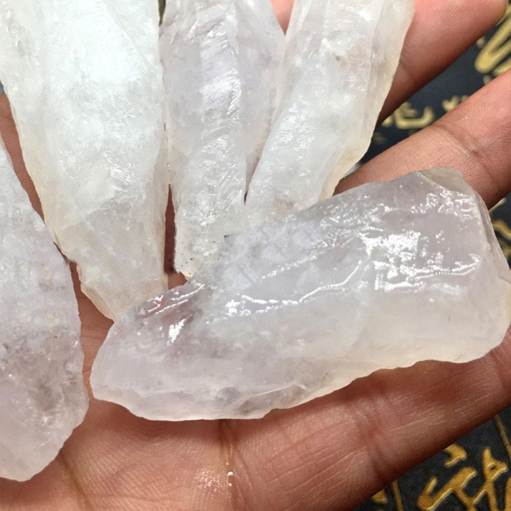 50 г натурального необработанного белого кристалла кварца, целебного камня, большого образца