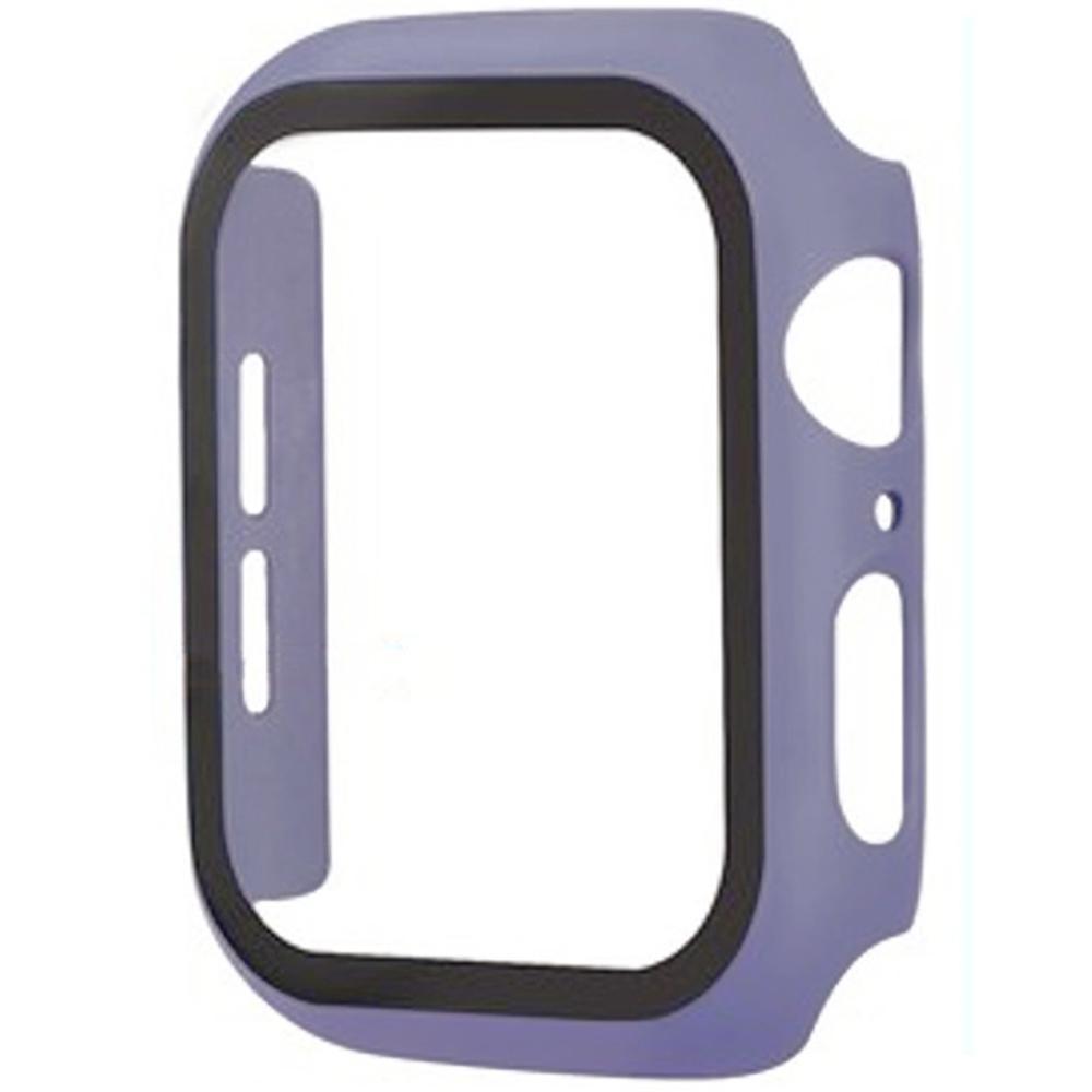 Пленка с чехлом из ПК для Apple Watch Ultra 9 8 7 49 мм 41 мм 45 мм SE 6 5 4 3 2 1 40 мм 44 мм 42 мм 38 мм Защитная пленка из закаленного стекла для экрана, бампер