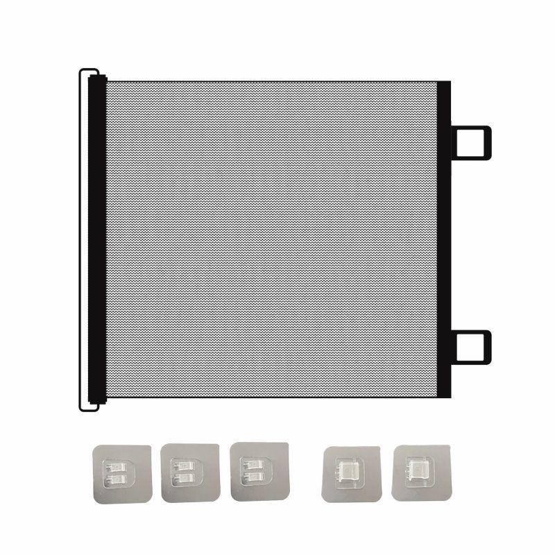 Очень длинные выдвижные ворота для домашних животных - Без сверления, Внутренняя ограда от побега кошек, Сетка для изоляции собак