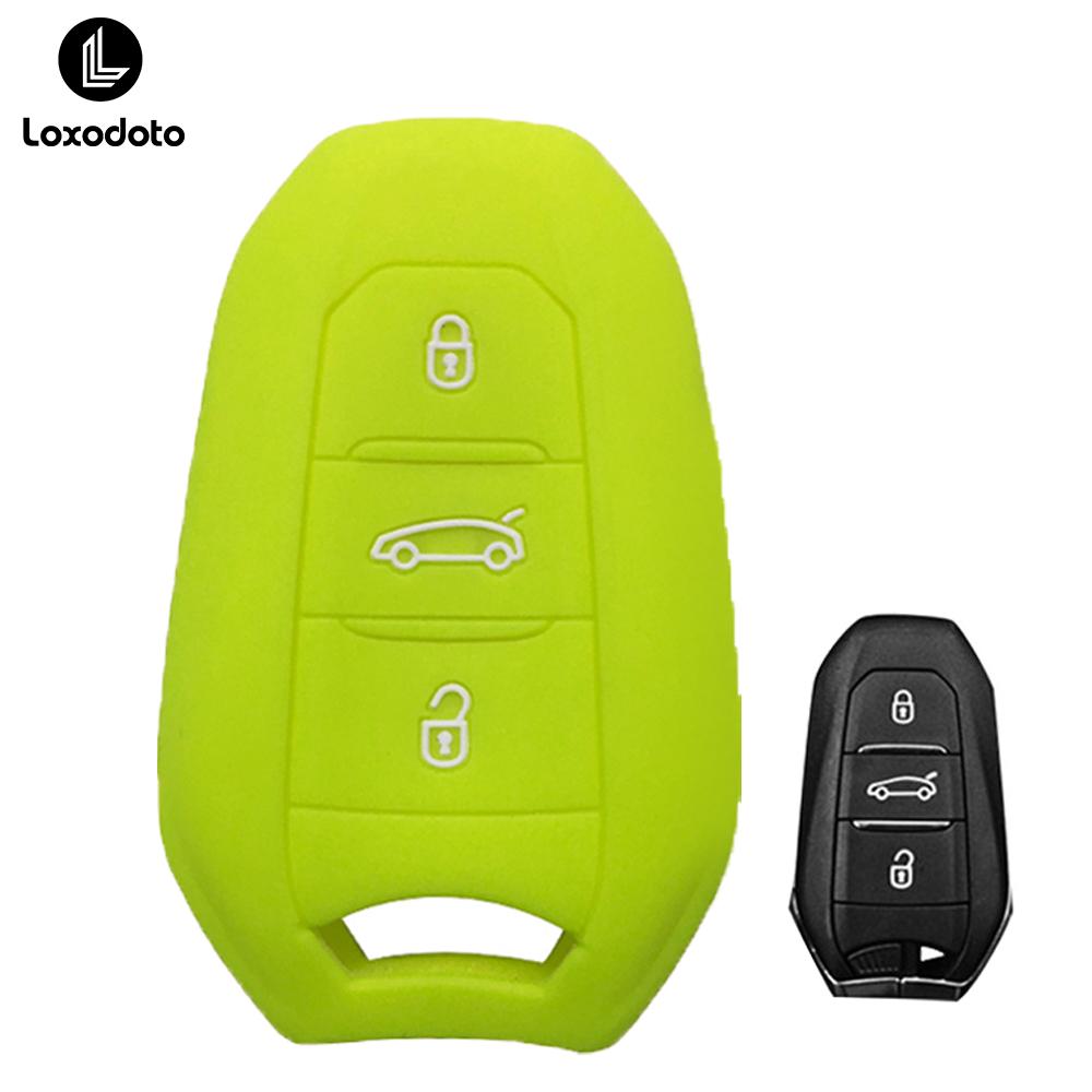 Silicone Car Remote Key Case Cover For Peugeot 308 408 508 2008 3008 4008 5008 For Citroen C1 C4 C4L C6 C3-XR Picasso DS3 DS4