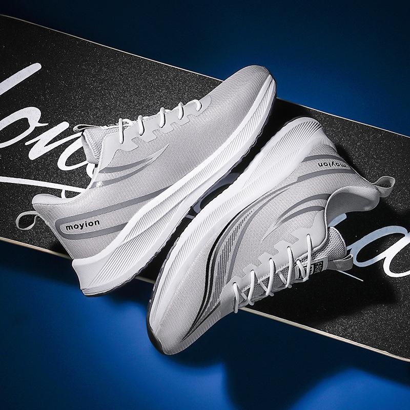 Осенние новые модные сетчатые кроссовки, легкие и удобные повседневные мужские туфли, универсальные молодежные кроссовки для бега