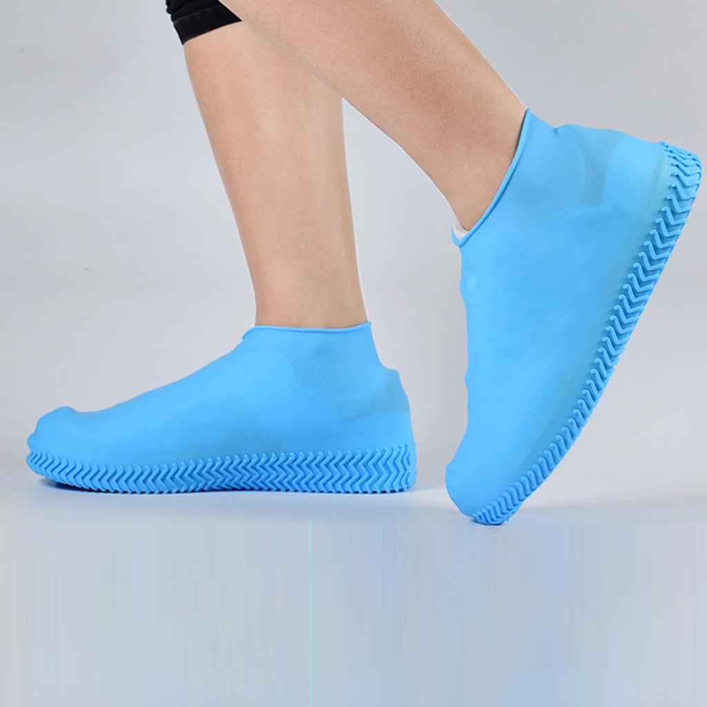Waterproof Shoe Covers, Non-Slip Water Resistant Overshoes Silicone Rubber Rain Shoe Cover Protectors For Kids, Men, Women