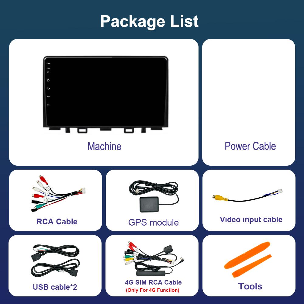 DSP стерео автомобильный радиоприемник мультимедийный проигрыватель для Kia RIO Stonic YB 2016 - 2022 GPS Navi Android 14 4G Bluetooth WiFi Auto Tools