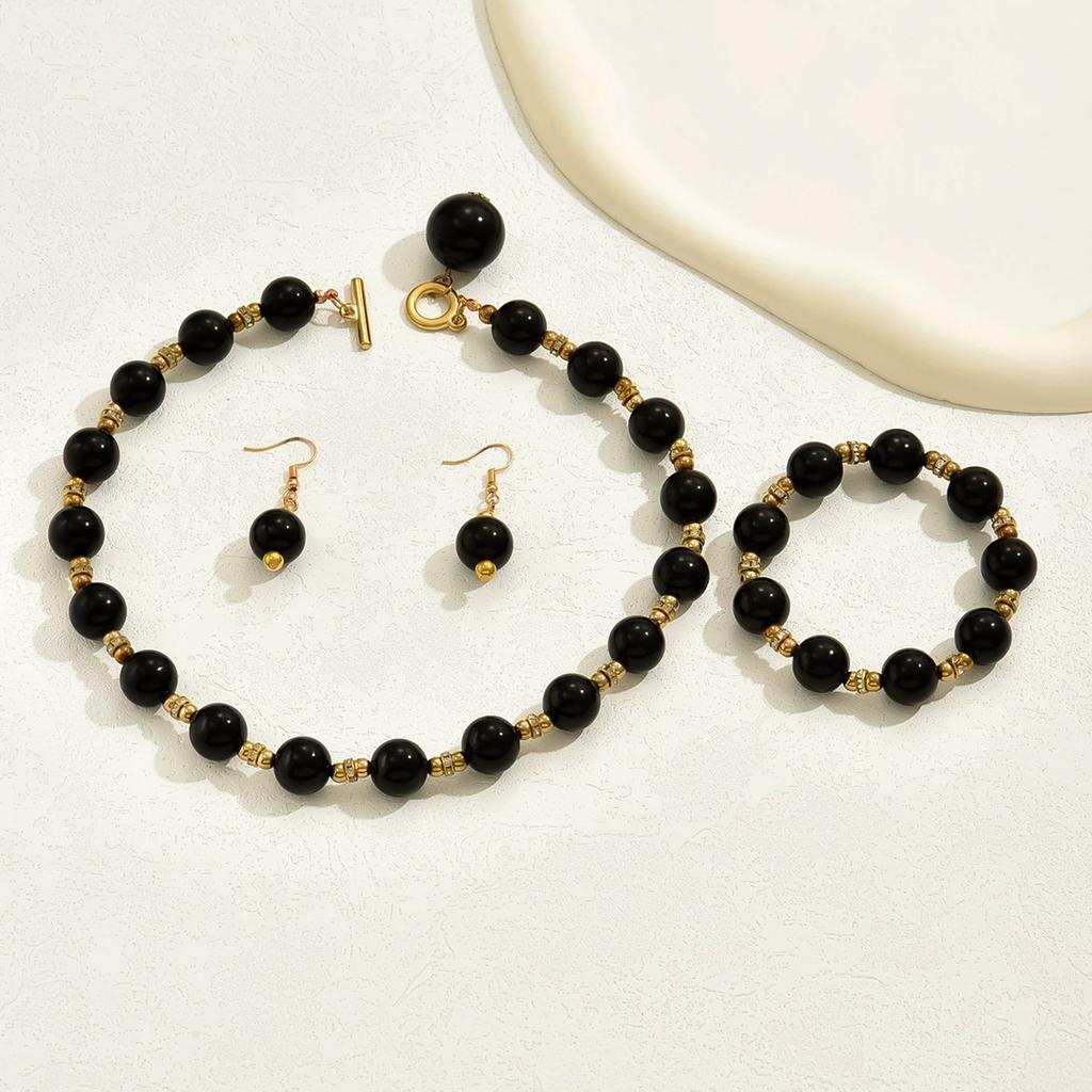 Пластиковые искусственные жемчуга многофункциональные серьги ключицы цепочка комплект горный хрусталь мода 1 комплект ожерелье популярный браслет