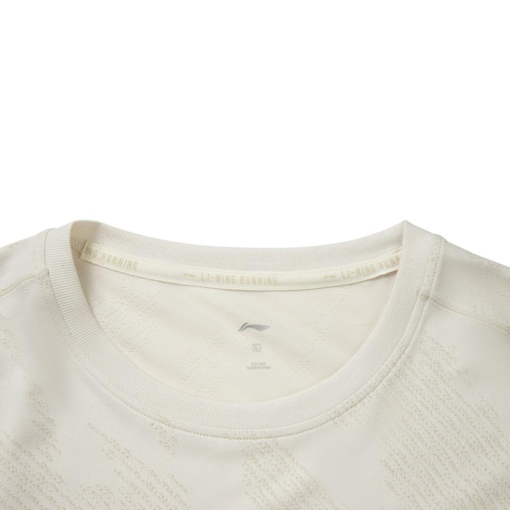 Li Ning Running Series Round Neck Logo Stitching T-Shirt Men Tops ATLV285-2