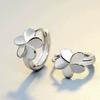 EK105 Flower 925 Sterling Silver Earrings for Women Simple and Stylish Versatile and Fresh Dangle Earrings