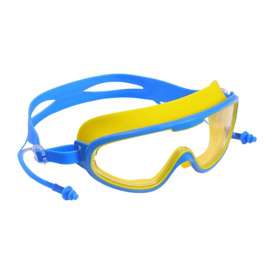 Детские очки для плавания с большой оправой, противотуманные очки для плавания с прозрачным обзором, защита от ультрафиолета, очки для бассейна для детей 5-16 лет