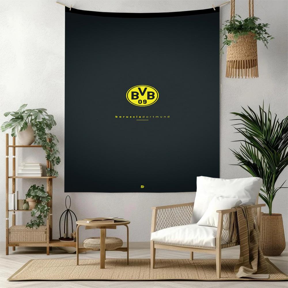 Borussia Dortmund Wall Decor Tapestry Art For Pet Memorial Birthdaywedding Party Backdrop Family Gift