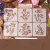 6 шт./набор DIY Decor Tree Series Scrapbook трафареты ретро эстетика журнальный рисунок шаблон картины школьные принадлежности для школьников
