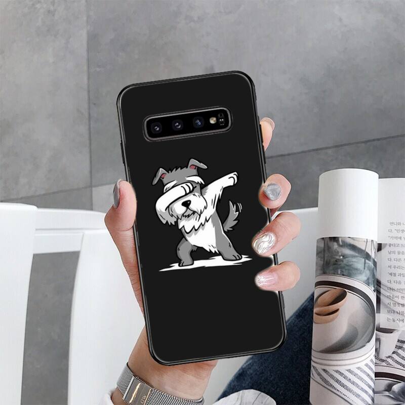 Чехол для телефона с изображением щенка шнауцера для Samsung Galaxy S22 S20 Ultra S20 S22 Plus S21 S10 S9 S8 Plus S10E S20 FE