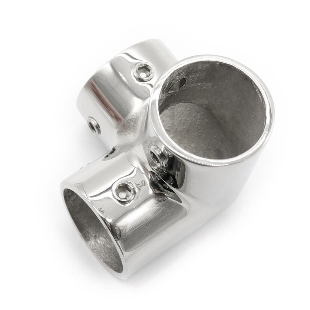 Фитинг для поручня лодки, 3-ходовой угловой уголок, фурнитура, 25 мм, детали для лодок, аксессуары, морская фурнитура