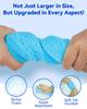 Temede 5 Pack Car Wash Sponge 6cm Thick High Foam Coral Polyester Scrubber Set for Kitchen Bathroom Tile Bike Household Cleaning