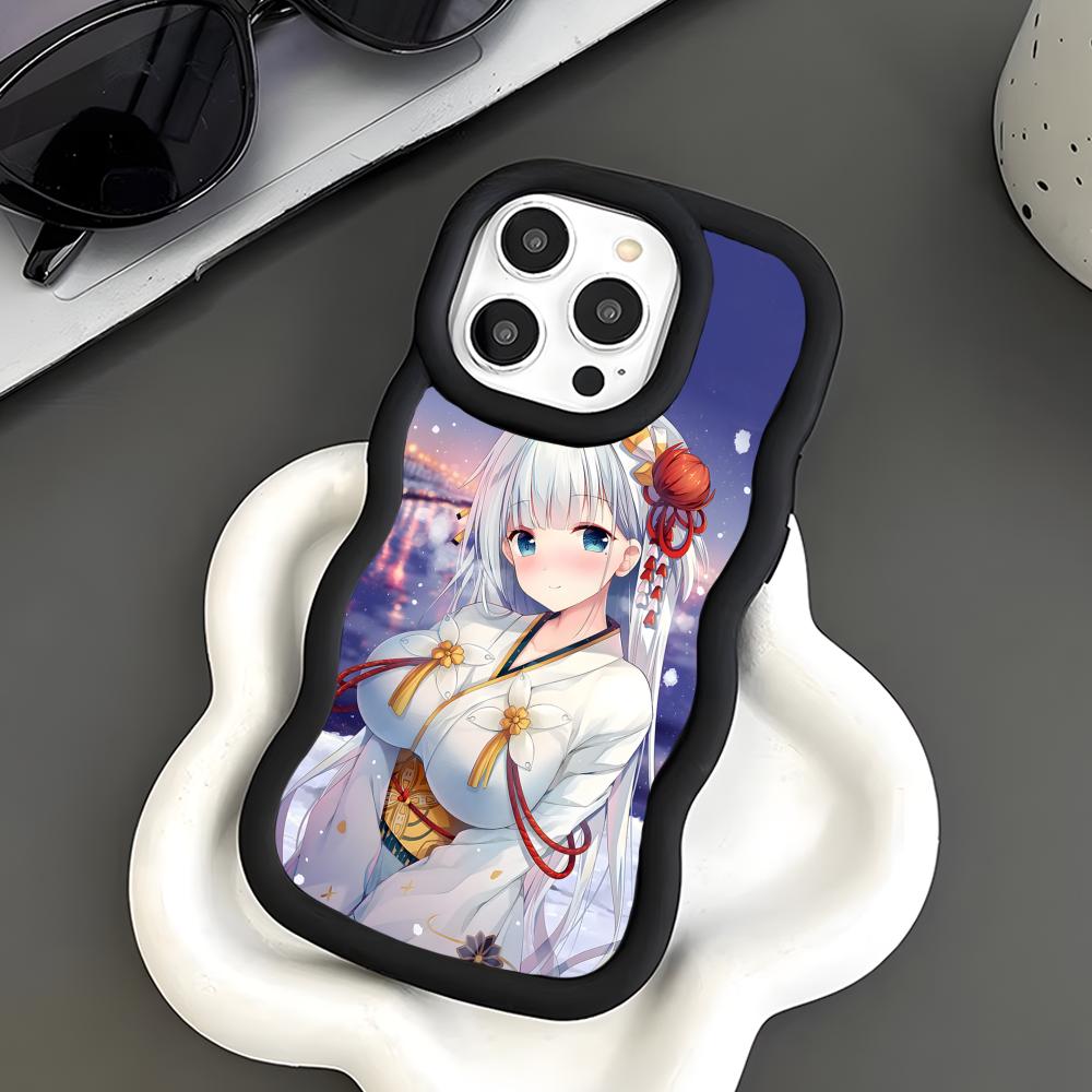 Чехол для телефона Azur Lane Shoukaku для iPhone 17 16 15 14 13 12 11 Air Pro Max Plus Черный Мягкий ТПУ Покрытие с Волнистым Краем