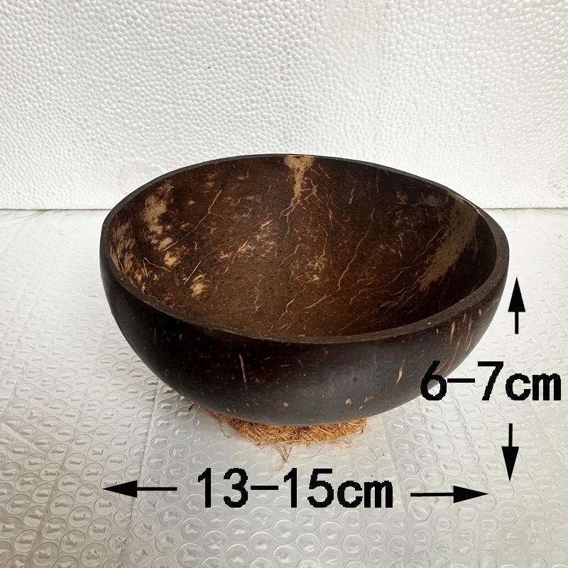 Coconut shell bowl, natural, Hainan, creative, Vietnamese old coconut shell bowl spoon set, dried fruit candle bowl