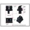 Window Control Switch Button For VW Eos Golf MK5 MK6 GTI 2 Door Scirocco Tiguan Polo 5K3959857/5K3959857A/5K3 959 857 A Switches4