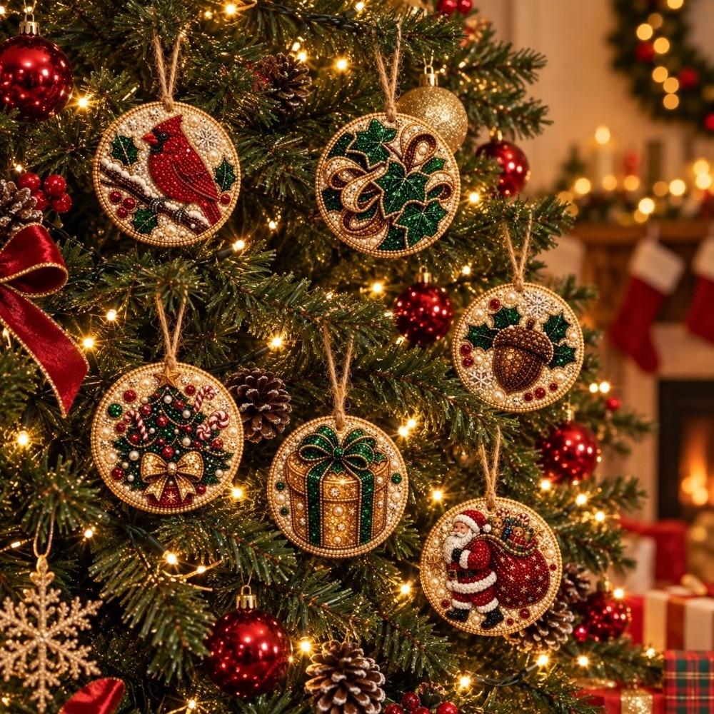 Festive Painting Kits Handmade Craft DIY Hanging Pendant Christmas Tree