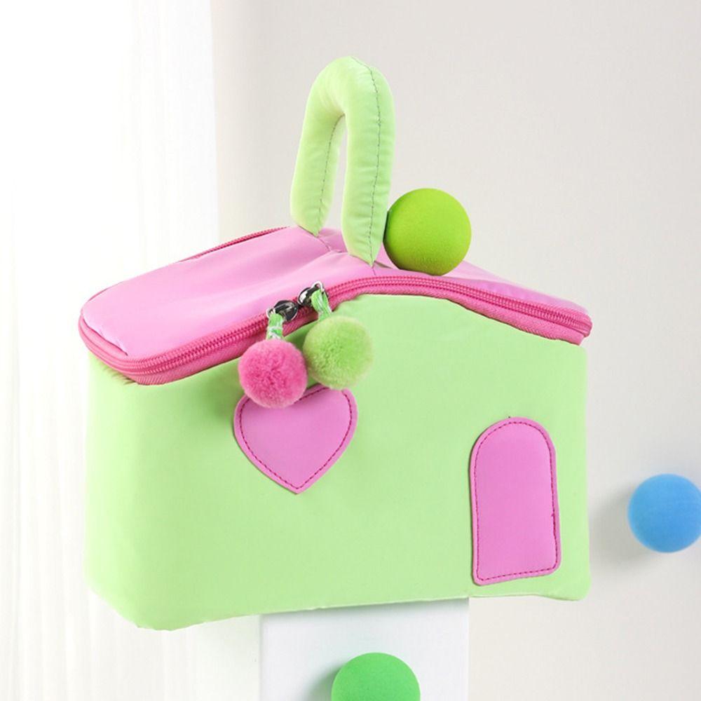 Korean Style Cartoon Makeup Bags Large Capacity Travel Wash Handbag Cosmetic Storage Bags  Camping